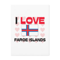I Love Faroe Islands postcards by tshirtshirts I Love Faroe Islands postcards