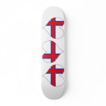 I Love Faroe Islands Custom Skateboard