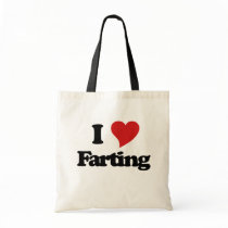 I Love Farting Canvas Bags