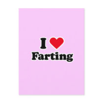 I love farting postcards