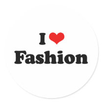 I Love Fashion Tshirt stickers by loveshirts I Love Fashion Tshirt stickers