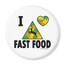 I LOVE FAST FOOD T-SHIRTS AND GIFTS magnets