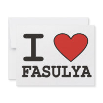 I Love Fasulya Personalized Announcement