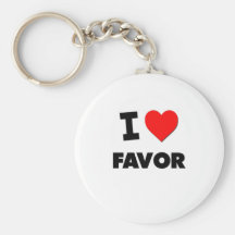 I Love Favor Key Chain