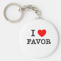 I Love Favor Key Chain