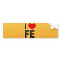 I Love FE Bumper Stickers