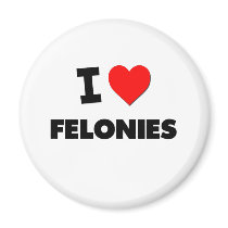 I Love Felonies Magnet