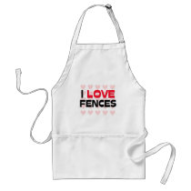 I LOVE FENCES aprons