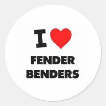 I Love Fender Benders Sticker