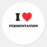 I Love Fermentation Round Sticker