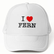 I Love Fern hats