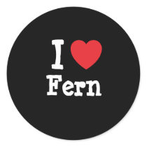 I love Fern heart T-Shirt stickers