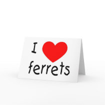 I love ferrets card by Ferret_Frenzy I love ferrets card