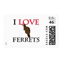 I Love Ferrets Stamp