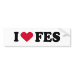 I LOVE FES BUMPER STICKER
