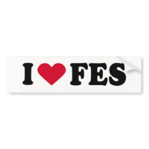 I LOVE FES BUMPER STICKER