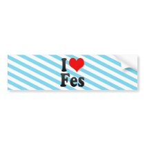 I Love Fes, Morocco Bumper Stickers