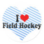 I Love Field Hockey Stickers