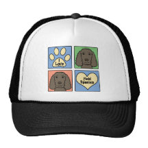 I Love Field Spaniels Trucker Hats