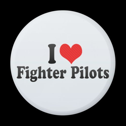 I Love Fighter Pilots Magnets