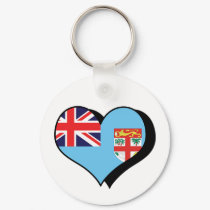 I Love Fiji Keychain