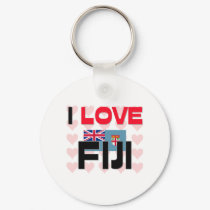 I Love Fiji keychains