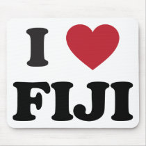 I Love Fiji Mousepad