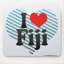 I Love Fiji Mousepads