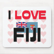 I Love Fiji mousepads