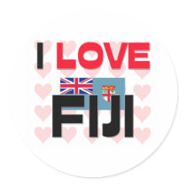 I Love Fiji stickers by tshirtshirts I Love Fiji stickers