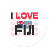 I Love Fiji stickers by tshirtshirts I Love Fiji stickers