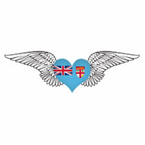 I Love Fiji -wings Cut Outs