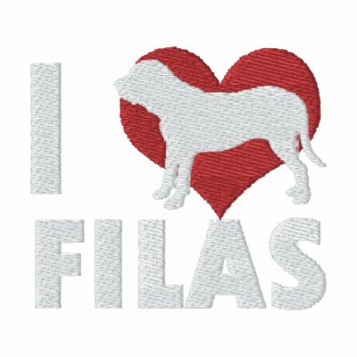 I Love Filas Embroidered Long Sleeve T-Shirt I Love Filas Embroidered Long Sleeve T-Shirt
