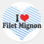 I Love Filet Mignon Stickers