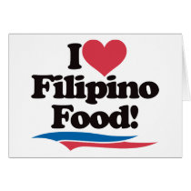 I Love Filipino Food cards