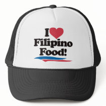 I Love Filipino Food Hats