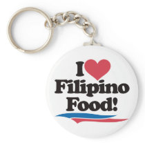 I Love Filipino Food Key Chain