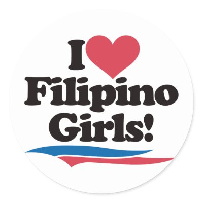 I Love Filipino Girls Sticker