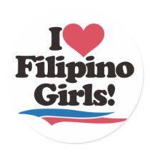 I Love Filipino Girls stickers