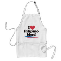 I Love Filipino Men aprons