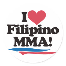 I Love Filipino MMA stickers