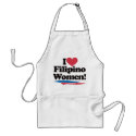 I Love Filipino Women aprons by visualnewbie I Love Filipino Women aprons