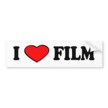 i love film bumper bumper stickers by Filmmakers i love film bumper bumper stickers