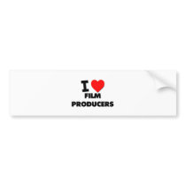 I Love Film Producers Bumper Sticker