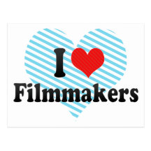 I Love Filmmakers Postcard