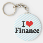 I Love Finance Keychain