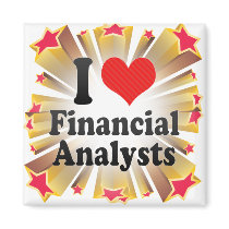 I Love Financial Analysts Magnets