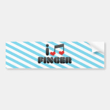 I Love Finger Bumper Sticker