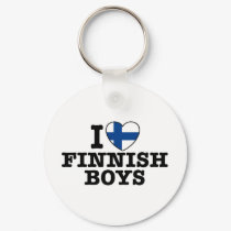 I Love Finnish Boys keychains