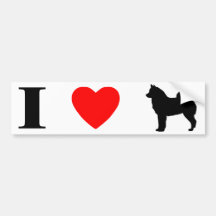 I Love Finnish Spitzes Bumper Sticker